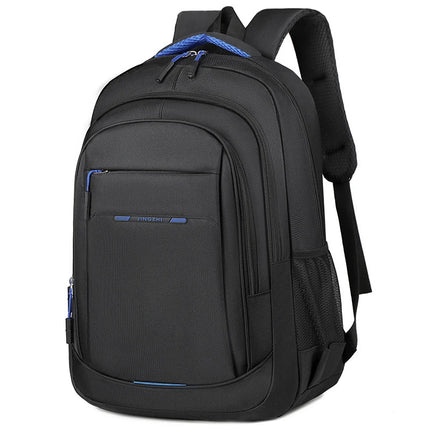 Mochila de Viaje Resistente Impermeable para Laptop CARGUE - Negro - Azul