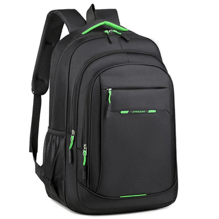 Mochila de Viaje Resistente Impermeable para Laptop CARGUE - Negro - Verde