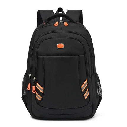 Mochila Unisex Ligera para Viaje y Negocios Multiuso CARGUE - Negro - Naranja