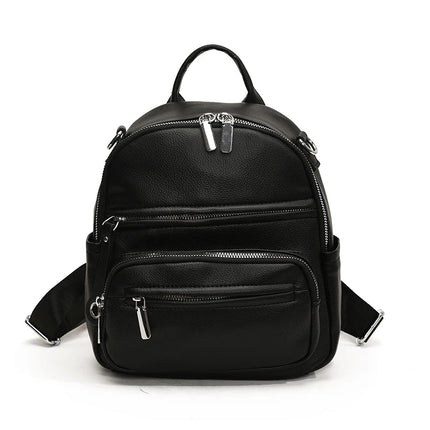 Mochila y Bolso de Hombro Versátil Femenina Elisa CARGUE - Negro