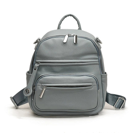 Mochila y Bolso de Hombro Versátil Femenina Elisa CARGUE - Azul
