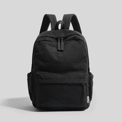 Mochila Fashion en Pana Terciopelo con Gran Capacidad CARGUE - Negro