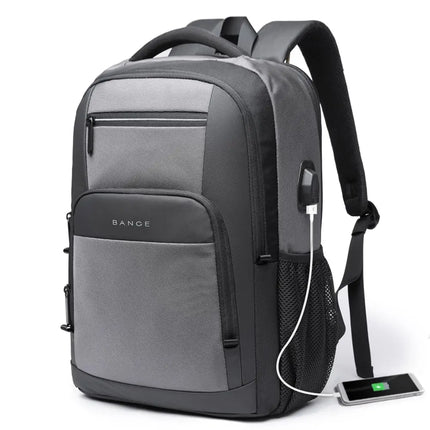 Mochila Impermeable para Laptop 15.6" con Puerto USB CARGUE - Gris