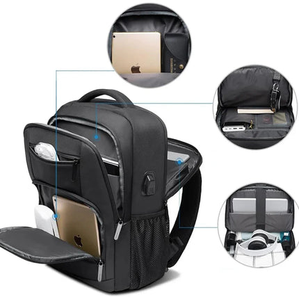 Mochila Impermeable para Laptop 15.6" con Puerto USB CARGUE - Vista 3