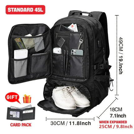 Mochila de Viaje Táctica Militar Expansible con USB Laptop 17.3" CARGUE - Vista 8