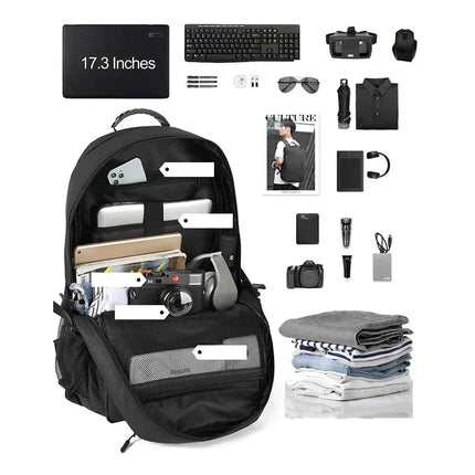 Mochila de Viaje Táctica Militar Expansible con USB Laptop 17.3" CARGUE - Vista 4