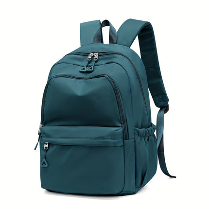Mochila Escolar Femenina Ligera y Versátil de Gran Capacidad CARGUE - Azul Pavo Real