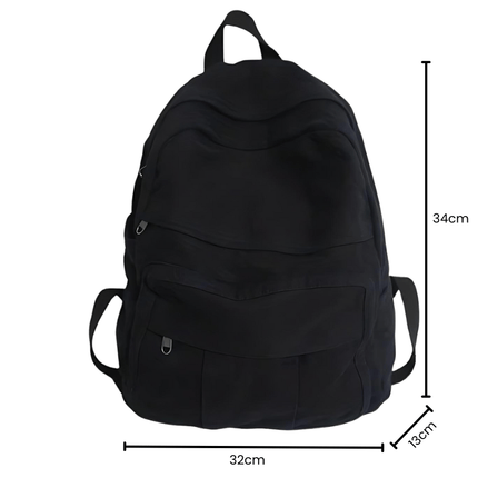 Mochila Escolar Femenina Vintage Impermeable con Bolsillos CARGUE - Vista 8