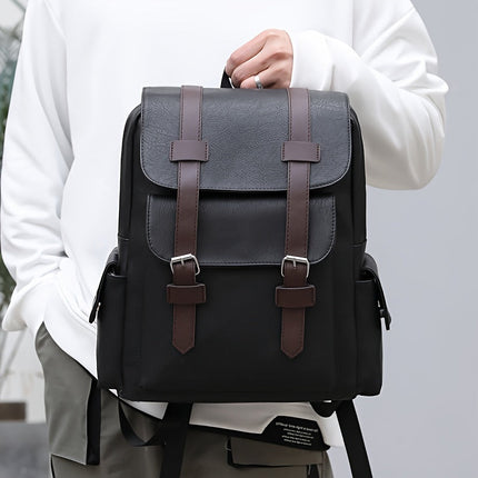 Mochila Ejecutiva Retro en Cuero Sintético Premium CARGUE - Vista 4