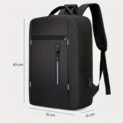 Mochila Ejecutiva Slim para Laptop con Conector USB CARGUE - Vista 9