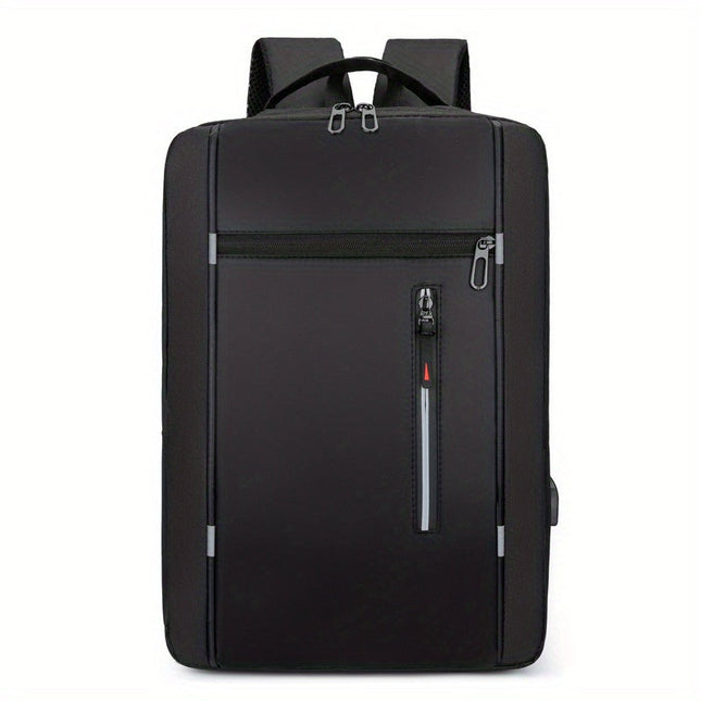 Mochila Ejecutiva Slim para Laptop con Conector USB CARGUE - Negro