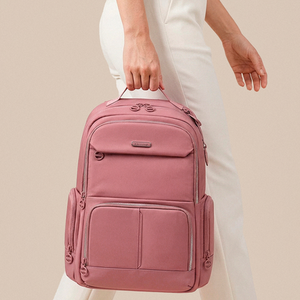 Mochila Femenina en Cuero Urbano Ravena para Laptop 15.6" CARGUE - Vista 6