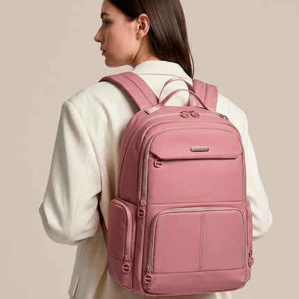 Mochila Femenina en Cuero Urbano Ravena para Laptop 15.6" CARGUE - Vista 5